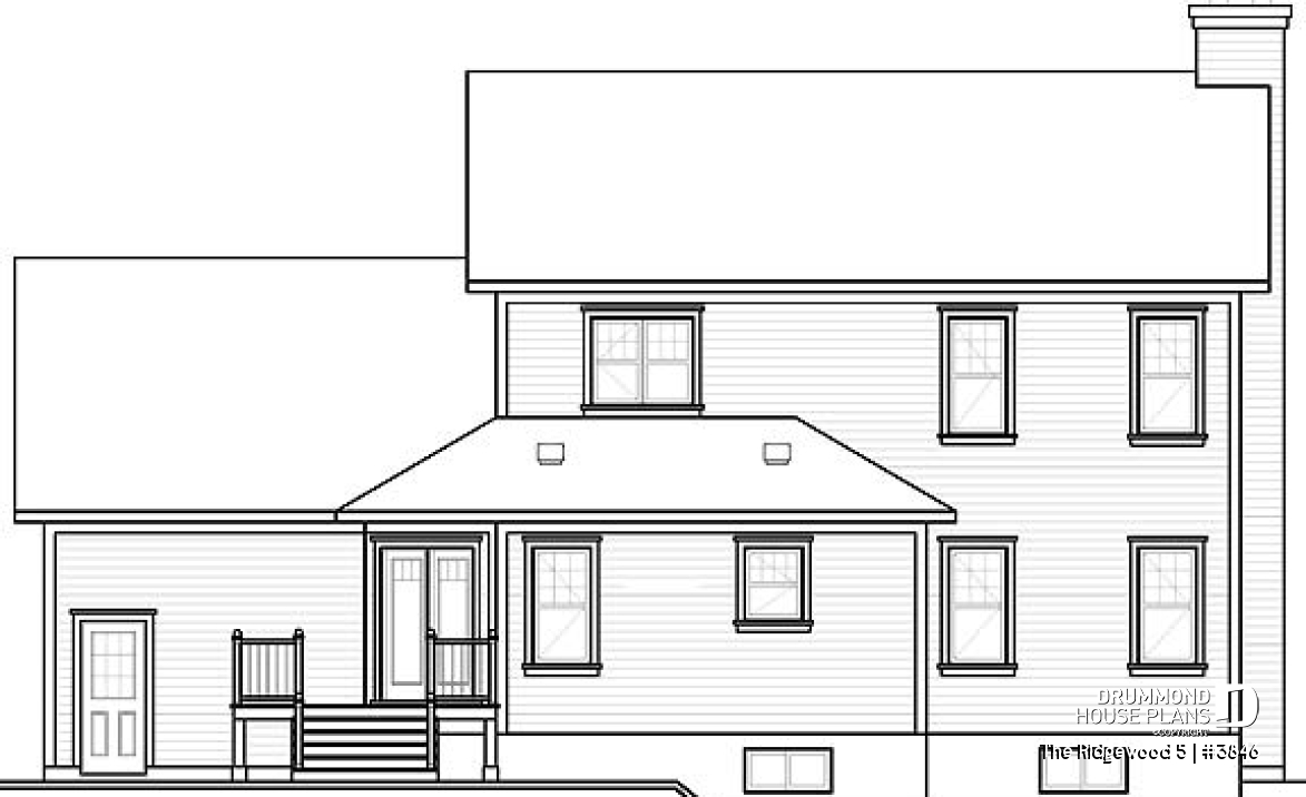 rear elevation - The Ridgewood 5