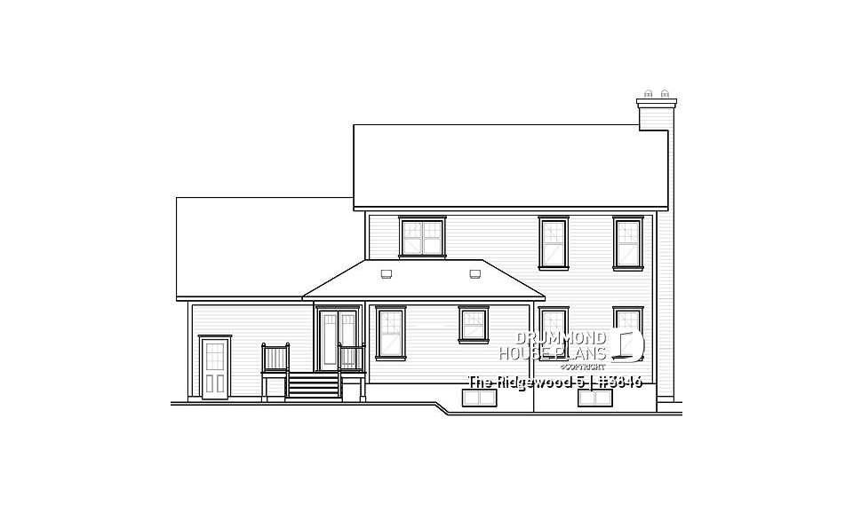 rear elevation - The Ridgewood 5