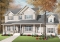 front - BASE MODEL - Country home plan, 3 to 4 bedrooms, spacious home office, solarium, 2-car garage, pantry - Marseille 2