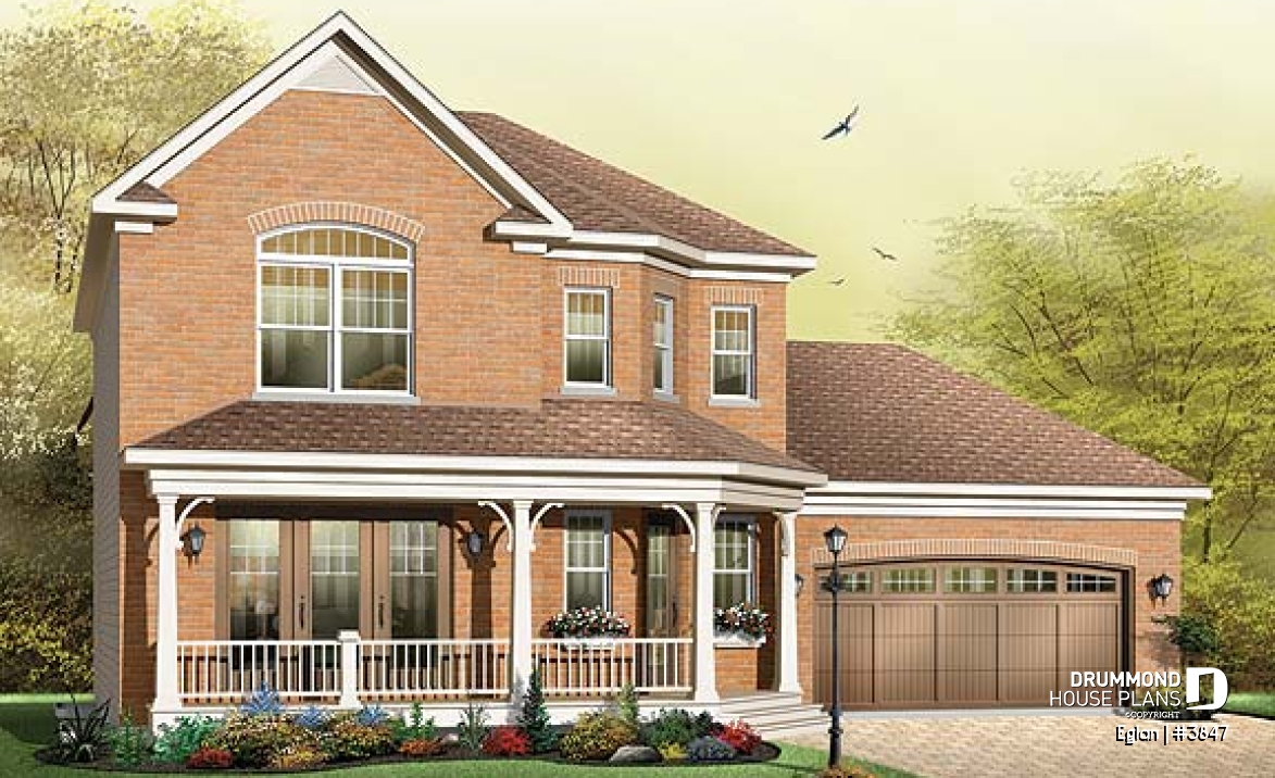 front - BASE MODEL - American style home with large master suite, 2-car garage and lots of amenities - Eglan