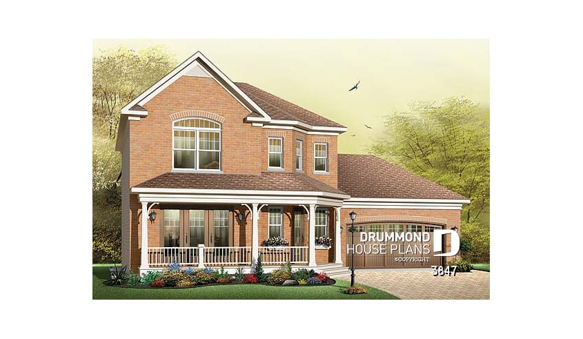front - BASE MODEL - American style home with large master suite, 2-car garage and lots of amenities - Eglan