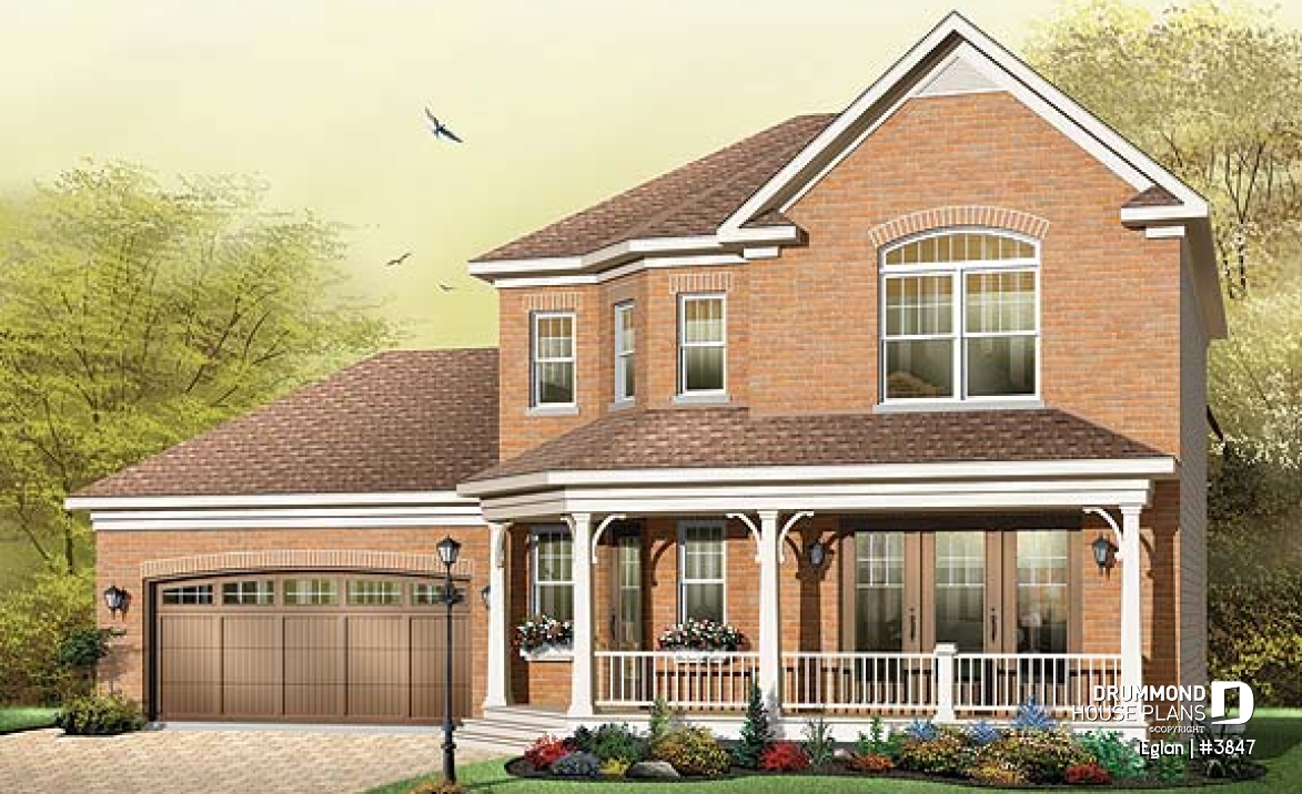 front - BASE MODEL - American style home with large master suite, 2-car garage and lots of amenities - Eglan