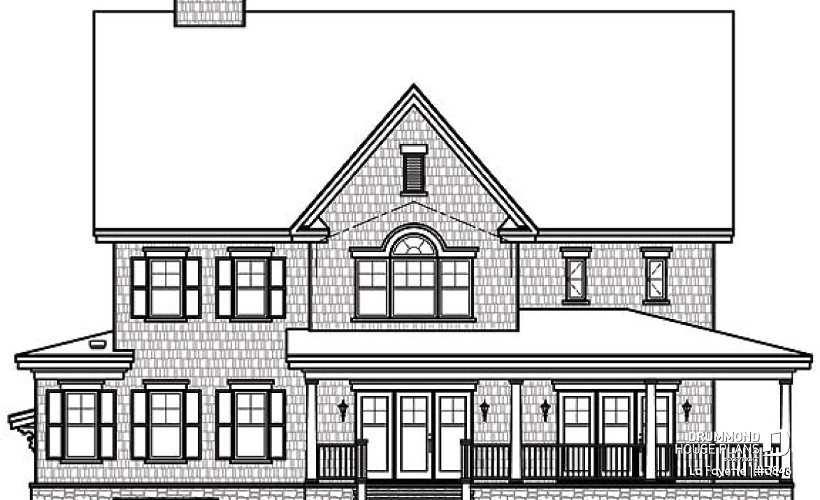 rear elevation - La Fayette