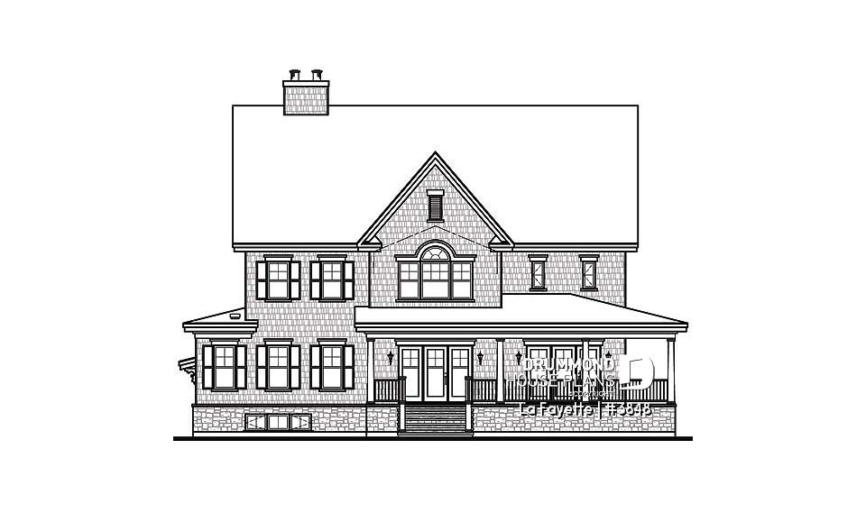 rear elevation - La Fayette