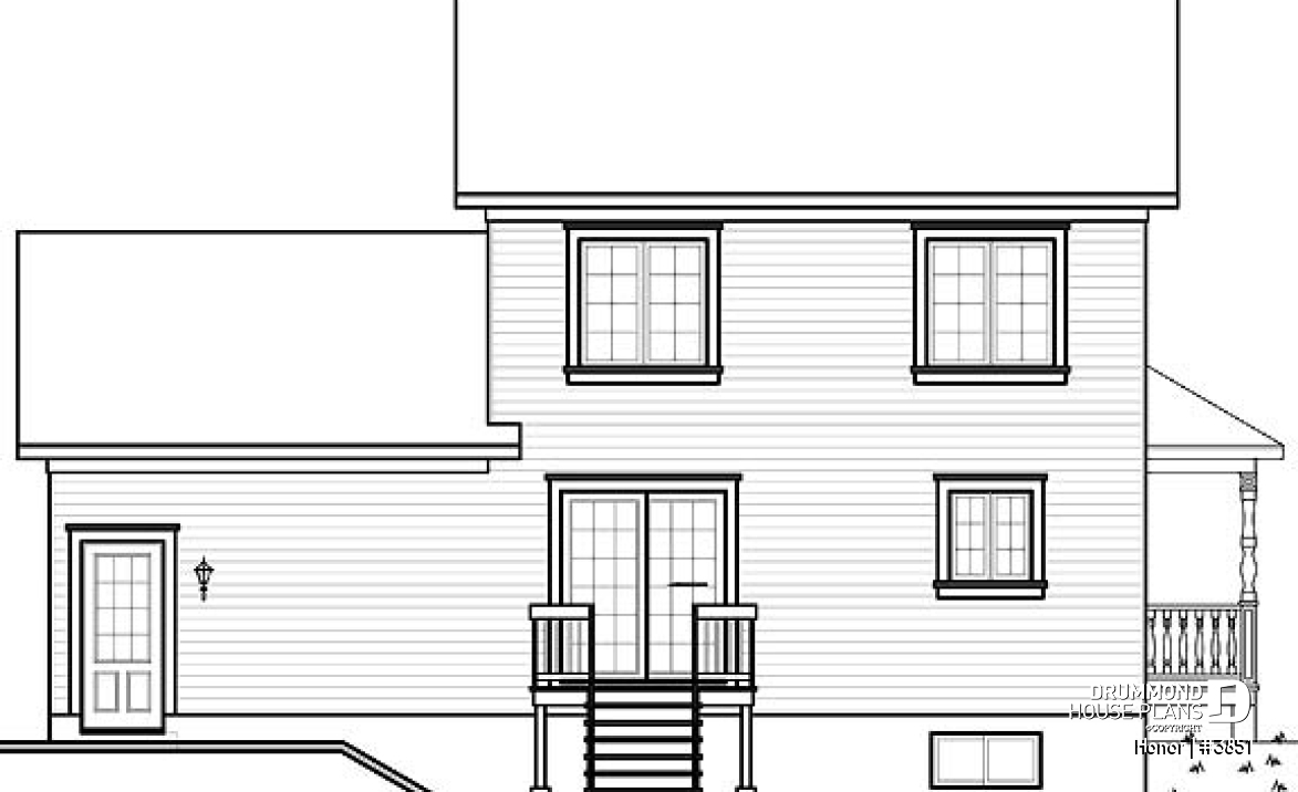 rear elevation - Honor