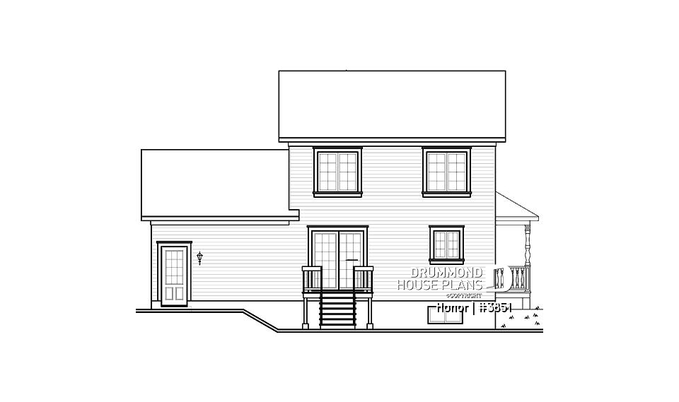 rear elevation - Honor