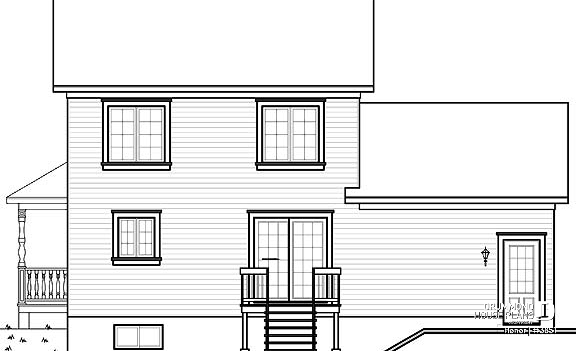 rear elevation - Honor