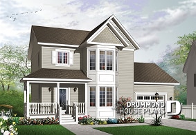 front - BASE MODEL - Victorian style affordable home with master suite, great kitchen & garage - Stratford