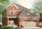 front - BASE MODEL - Narrow lot house plan, master suite, home office, secondary beds with jack and jill bathroom - Iverness