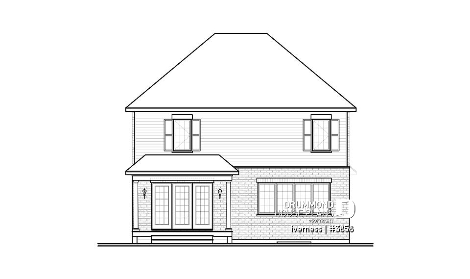 rear elevation - Iverness