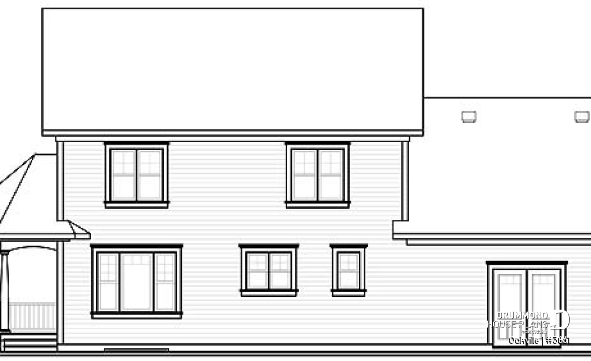 rear elevation - Oakville