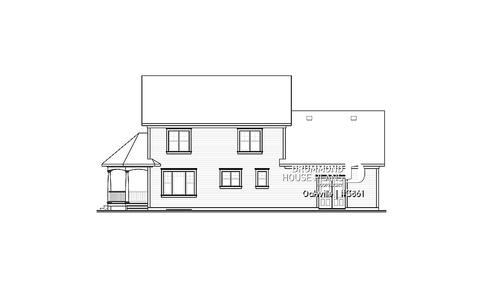 rear elevation - Oakville