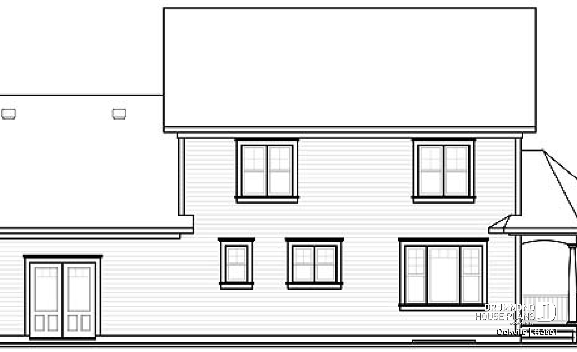rear elevation - Oakville