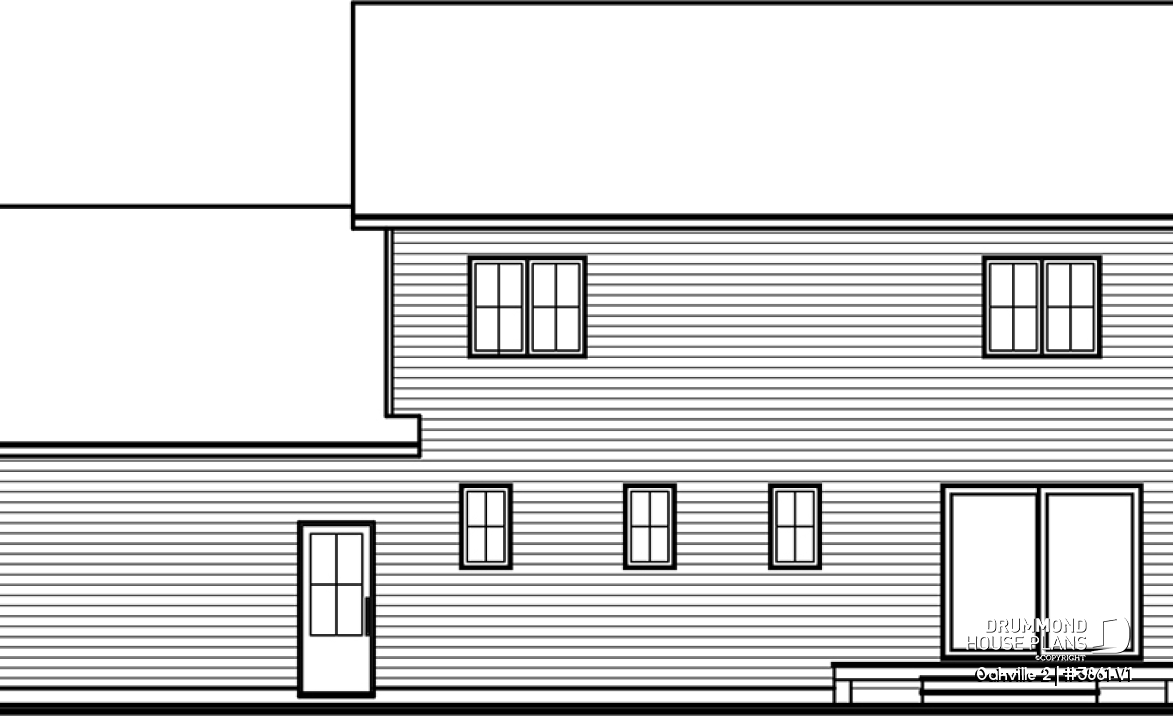 rear elevation - Oakville 2