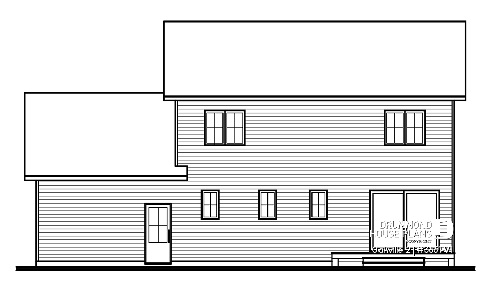 rear elevation - Oakville 2