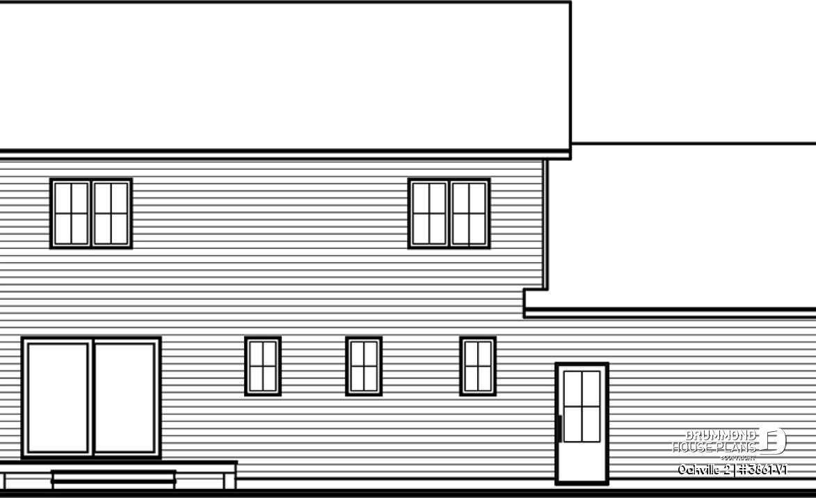 rear elevation - Oakville 2