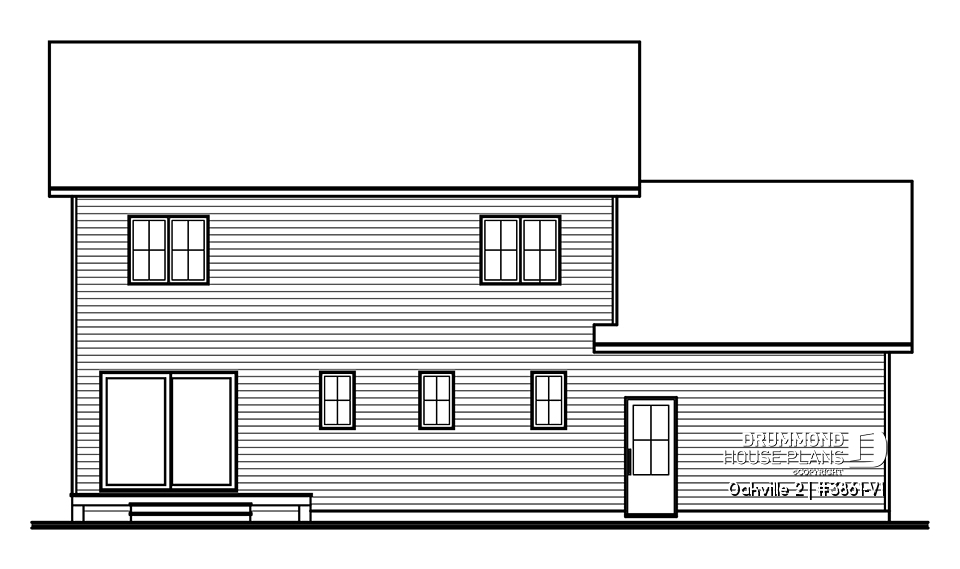 rear elevation - Oakville 2