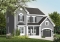 Color version 2 - Front - Affordable American style home plan with 3 bedrooms and master suite, garage - Whitman