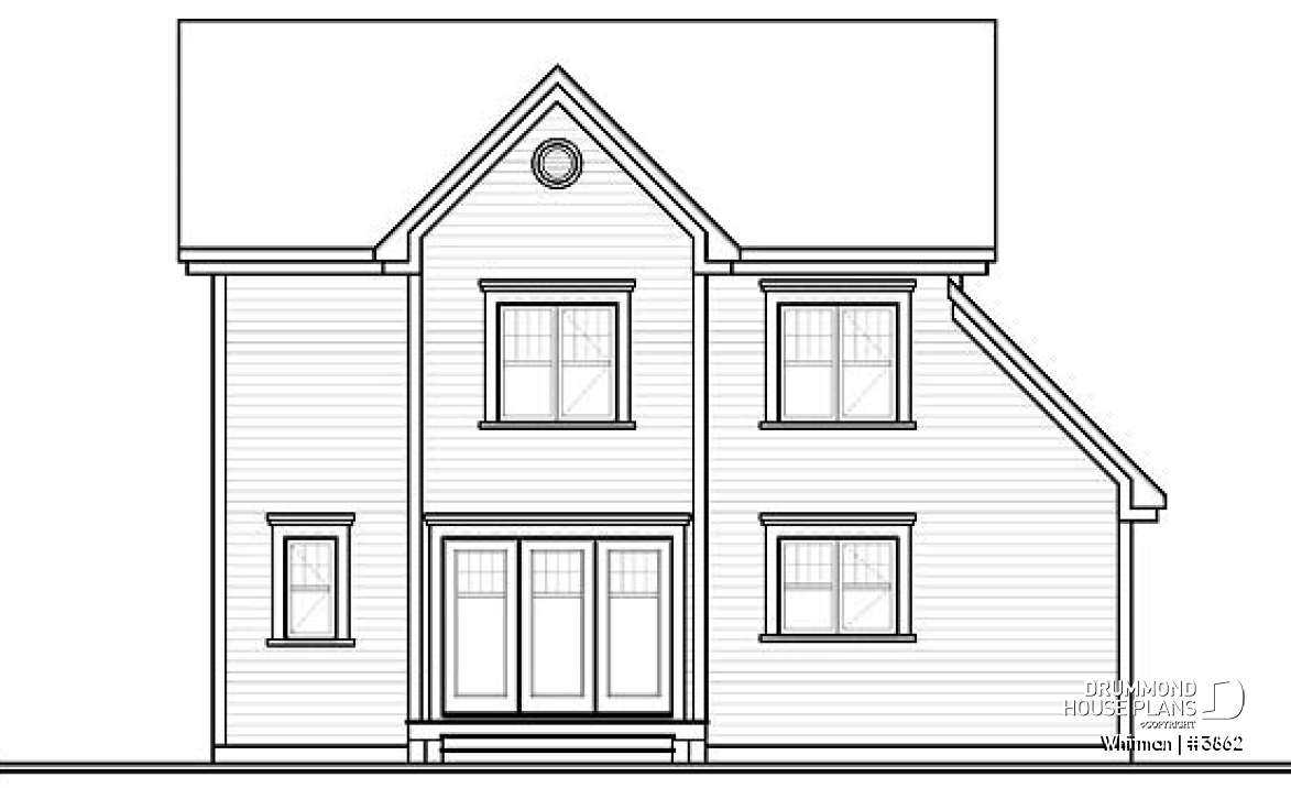 rear elevation - Whitman