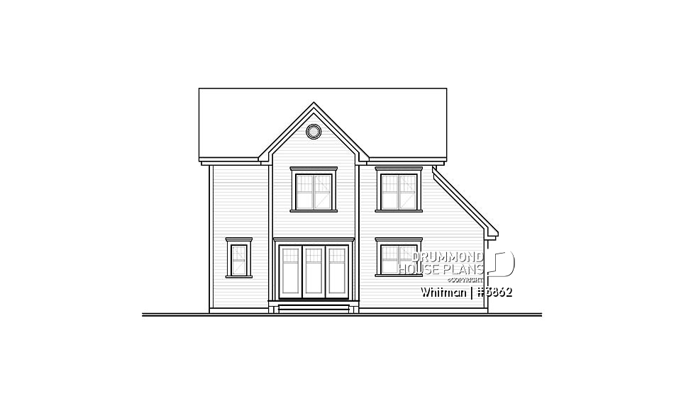 rear elevation - Whitman