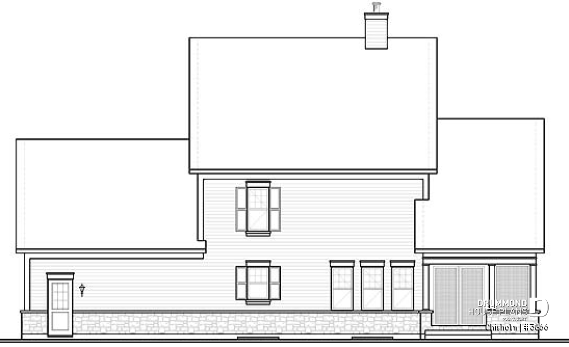 rear elevation - Chisholm