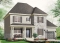 front - BASE MODEL - English style house plan, adjoining secondary bedrooms, large kitchen island, unfinished full basement - Brantley