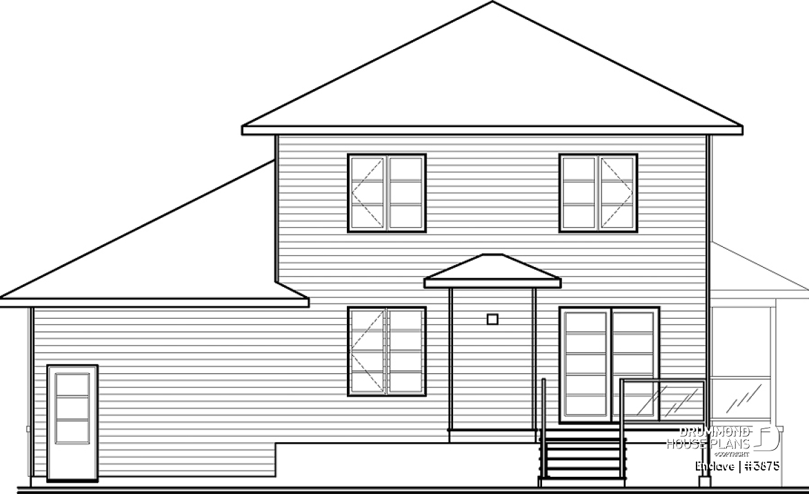rear elevation - Enclave