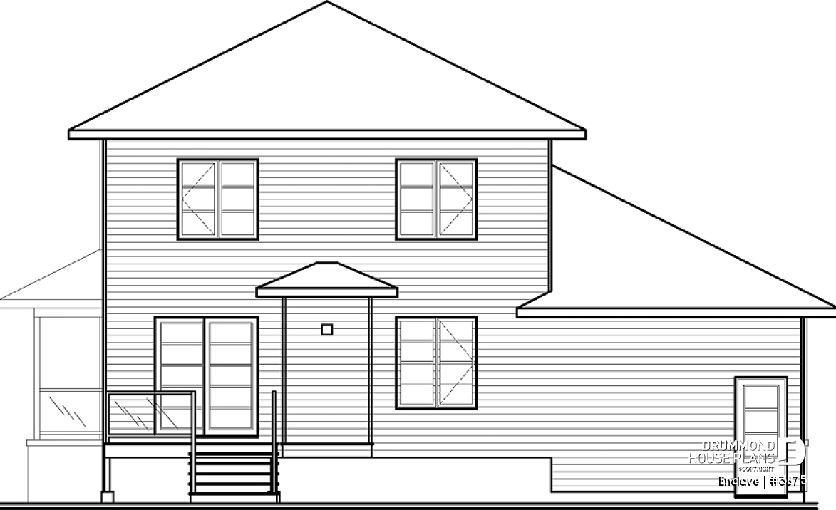 rear elevation - Enclave