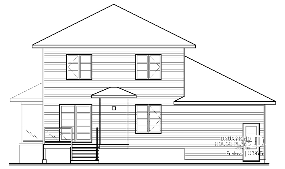 rear elevation - Enclave