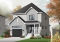 front - BASE MODEL - Modern 2 storey house plan, 3 bedroom, rear covered terrace, mezzanine and garage - Danforth