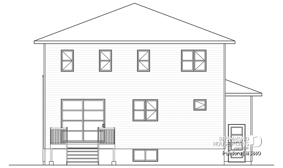 rear elevation - Pandora