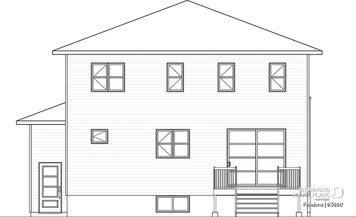 rear elevation - Pandora