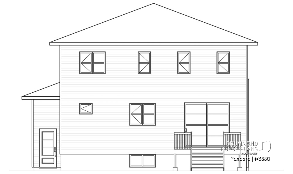 rear elevation - Pandora
