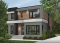 front - BASE MODEL - Contemporary Modern home design, 3 bedrooms, pantry & kitchen island, home office, laundry room on main - Essex 3