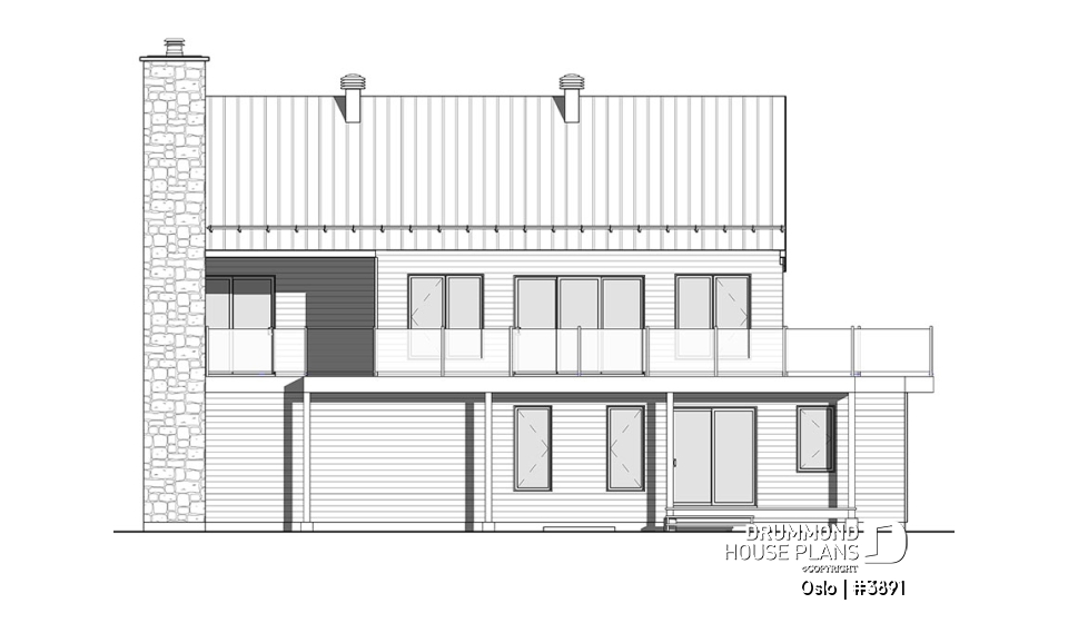 rear elevation - Oslo