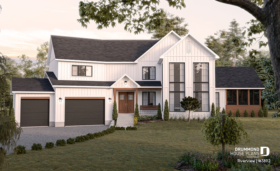 front - BASE MODEL - Bright 5 bedroom family home, spacious 2 car-garage, open floor plan - Riverview