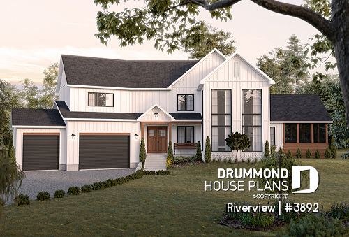 front - BASE MODEL - Bright 5 bedroom family home, spacious 2 car-garage, open floor plan - Riverview