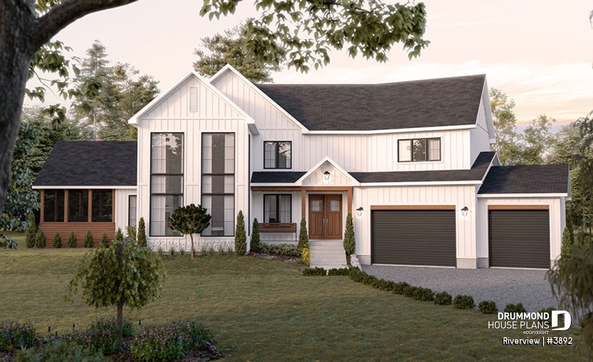 front - BASE MODEL - Bright 5 bedroom family home, spacious 2 car-garage, open floor plan - Riverview