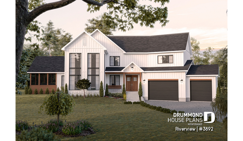 front - BASE MODEL - Bright 5 bedroom family home, spacious 2 car-garage, open floor plan - Riverview