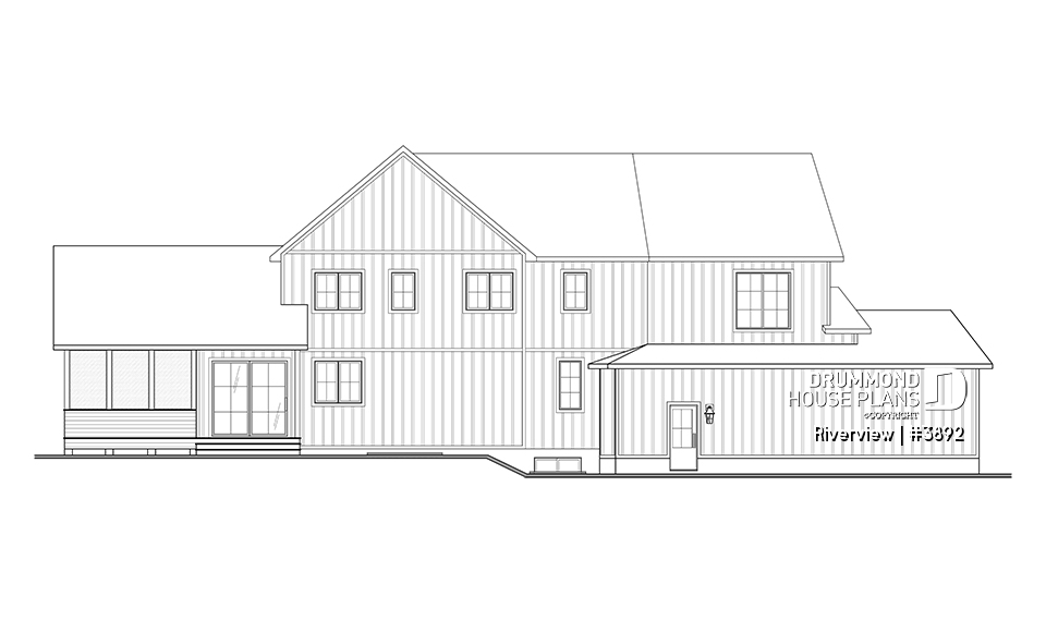 Rear view - BASE MODEL - Riverview