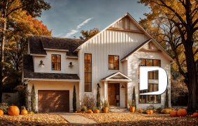 front - BASE MODEL - Farmhouse home with a versatile layout offering 3 to 6 bedrooms, optional finished basement ($), and a covered - Strom 2