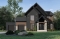 front - BASE MODEL - 3 to 6 bedrooms Modern Scandinavian house plan, large master suite with private balcony, pantry, den - Dumont