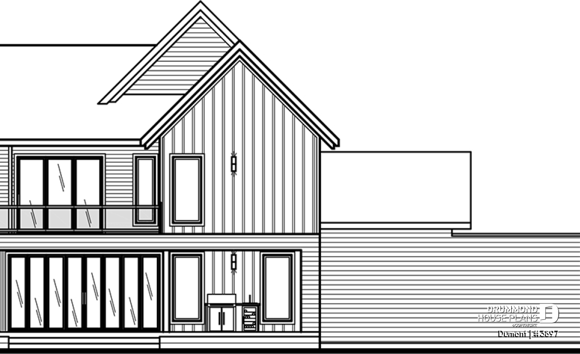rear elevation - Dumont