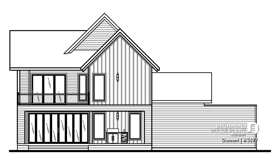 rear elevation - Dumont