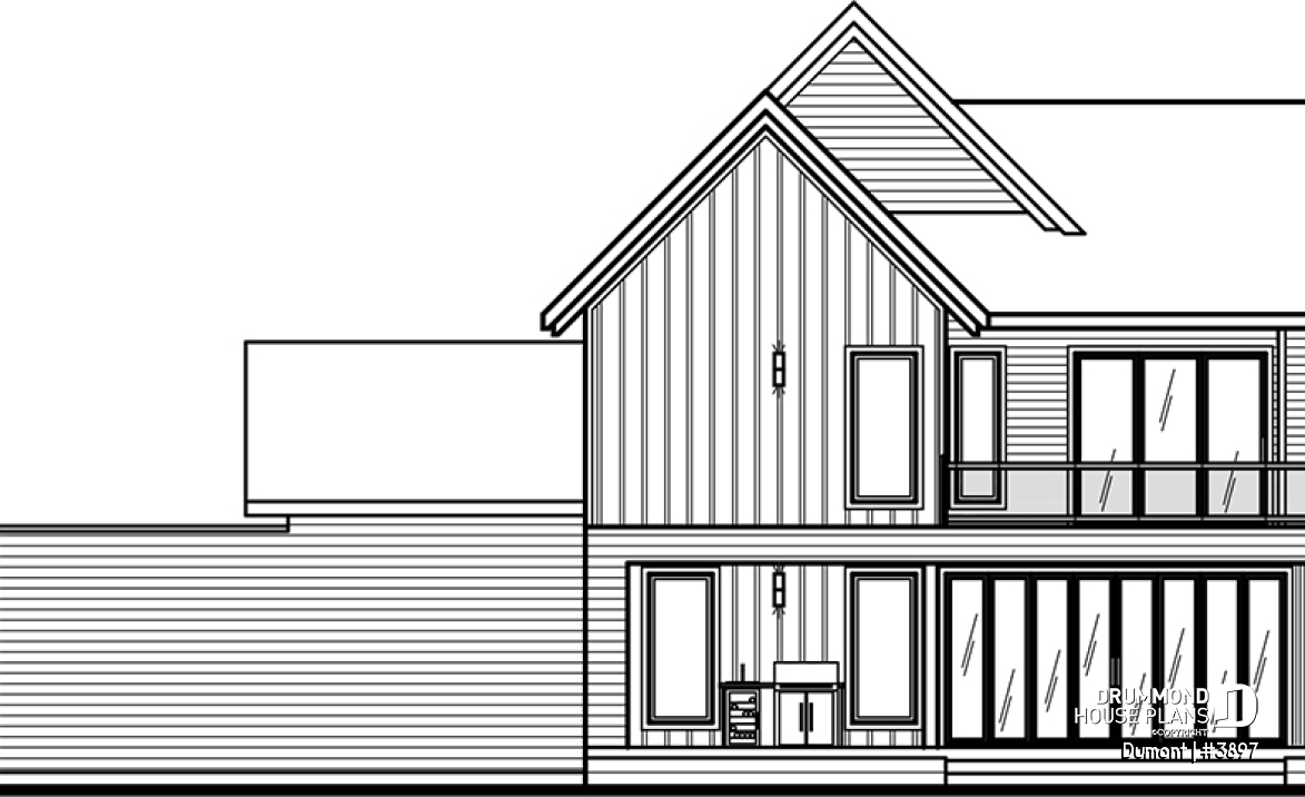 rear elevation - Dumont