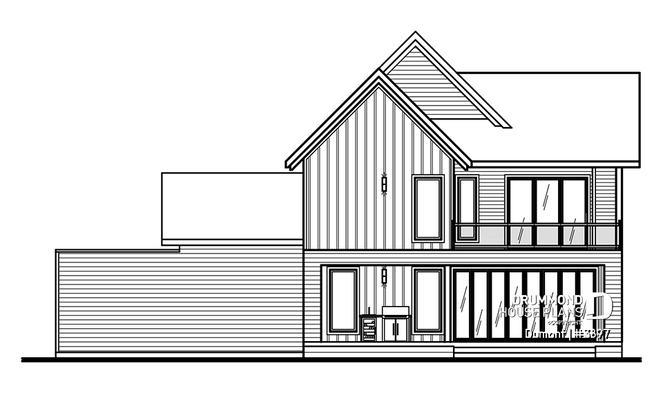 rear elevation - Dumont