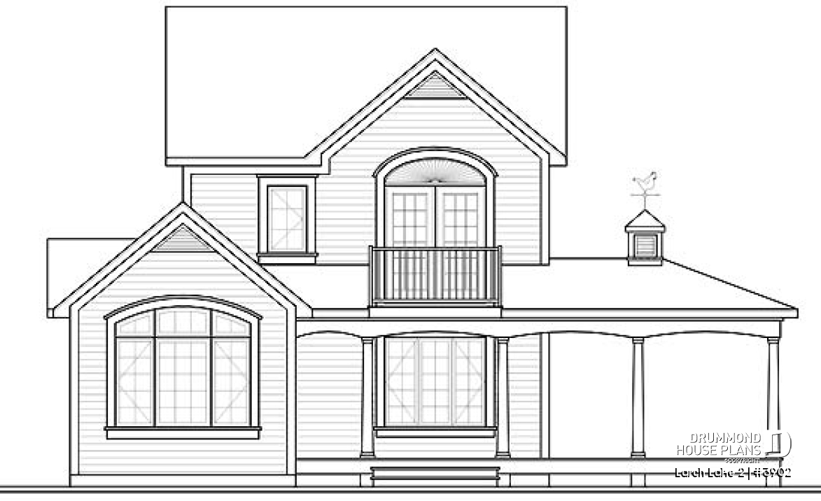 rear elevation - Larch Lake 2