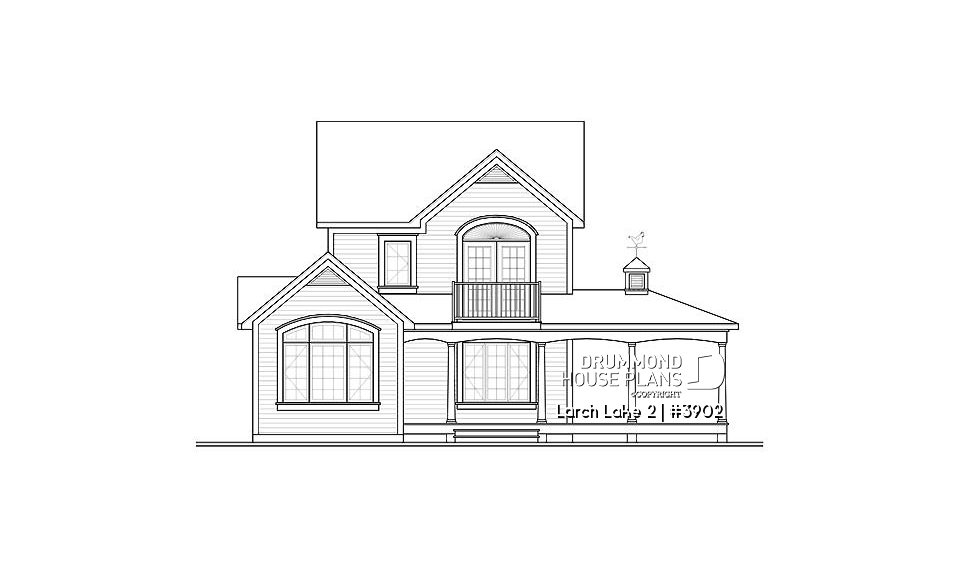 rear elevation - Larch Lake 2