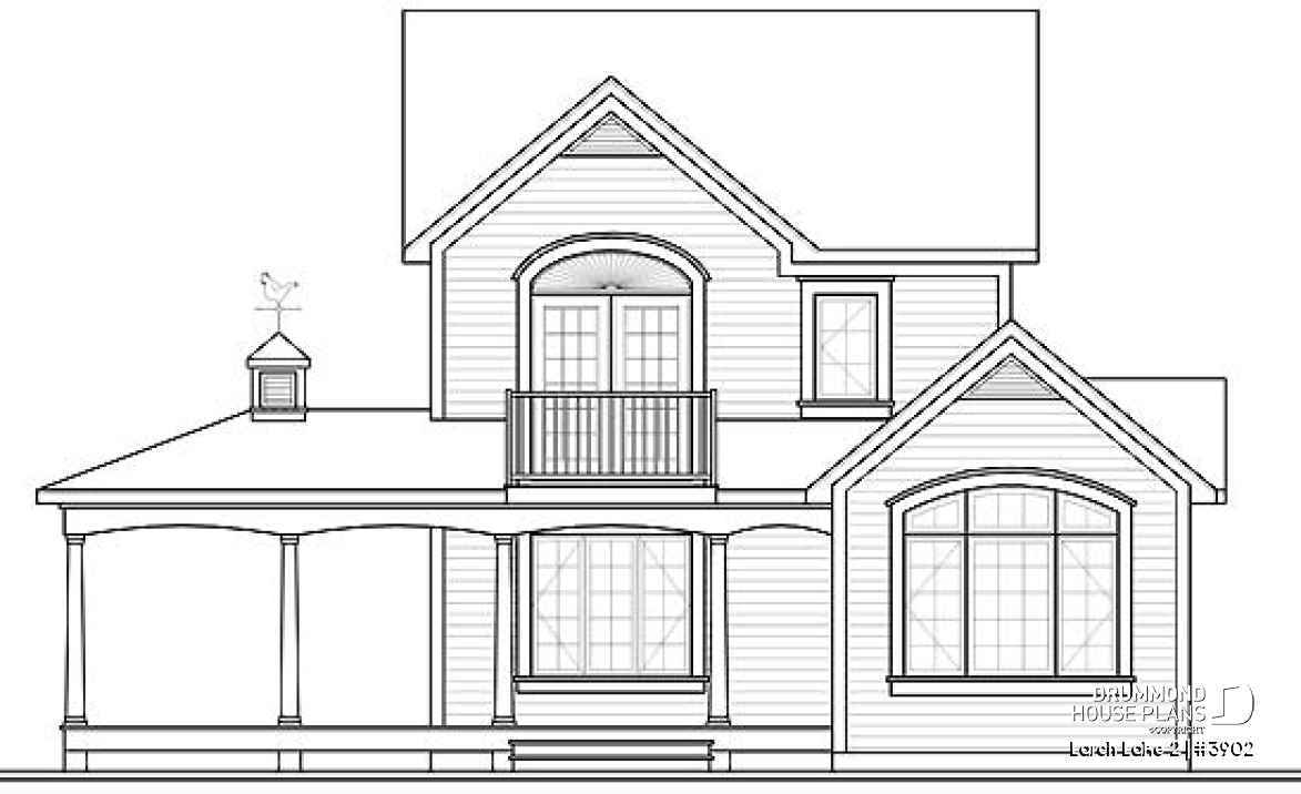 rear elevation - Larch Lake 2