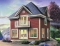 front - BASE MODEL - Country style cottage plan with 2 family rooms, and a master bedroom on second floor - Gorgian 2